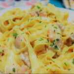Быстрая и легкая паста с лососем