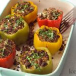 Кето, фаршированный болгарским перцем