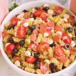Итальянский салат с макаронами