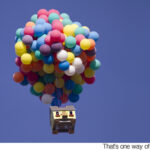 Up house recreated in real life - with 300 balloons