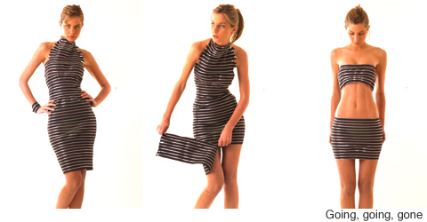 Zipper dress can be worn 100 ways