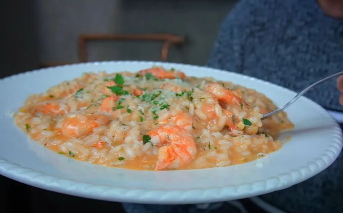 Shrimp risotto