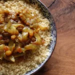 Moroccan Couscous with Caramelized Onion (Tfaya)
