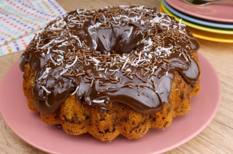 Tingling cake with Brigadeiro frosting