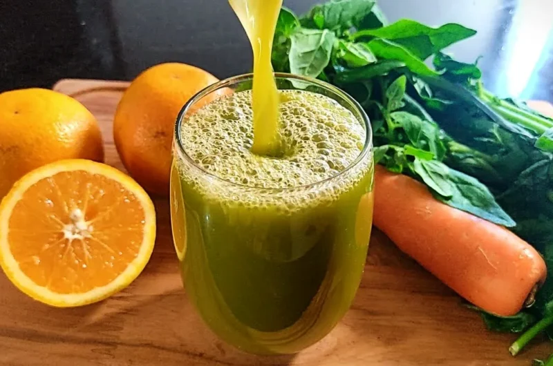 Carrot Juice with Orange and Spinach