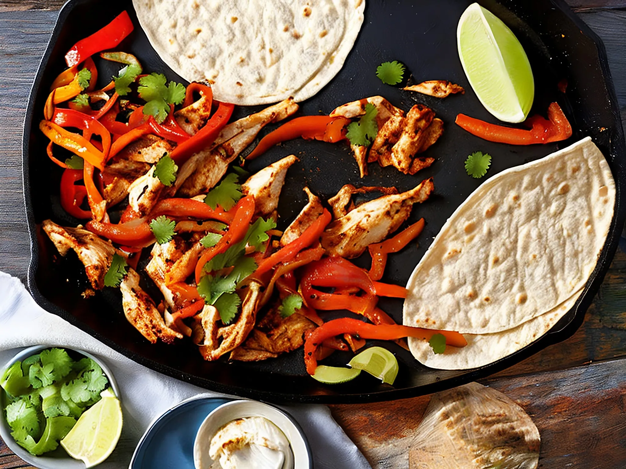 Chicken fajitas