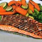 Grilled Salmon with Vegetables