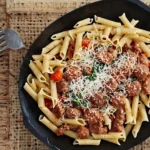 Pasta with sausage