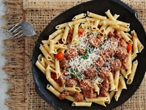 Pasta with sausage