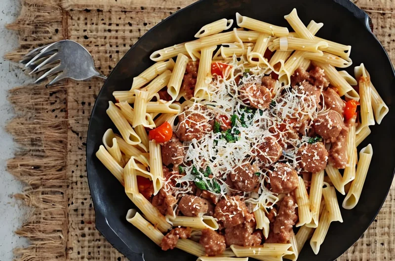 Pasta with sausage