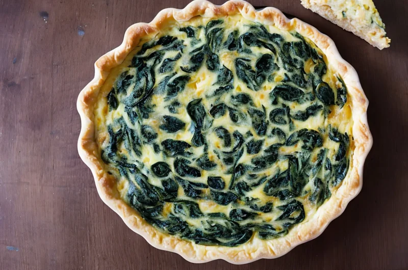 Spinach and Cheese Quiche