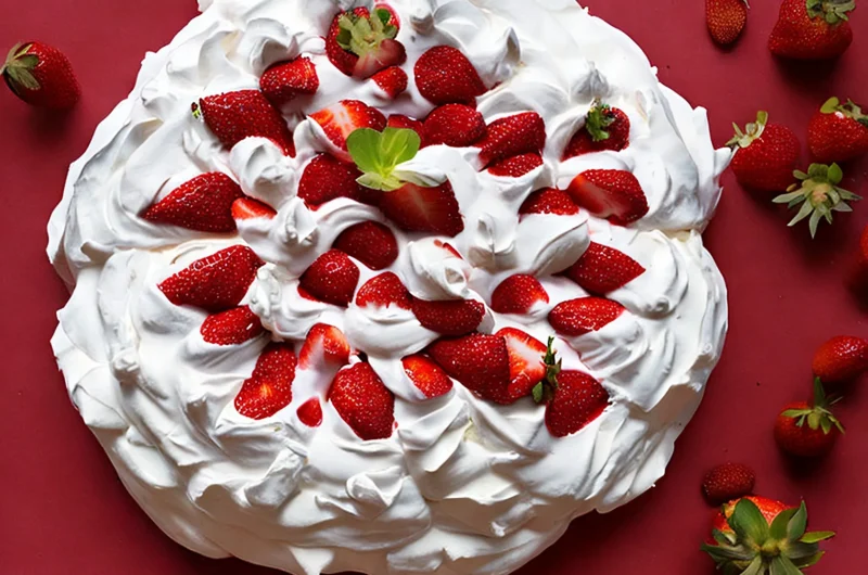 Strawberry Pavlova