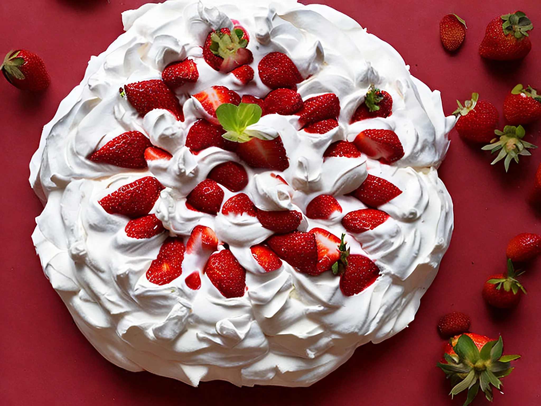 Strawberry Pavlova