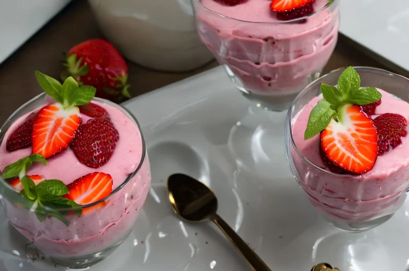 Strawberry pudding