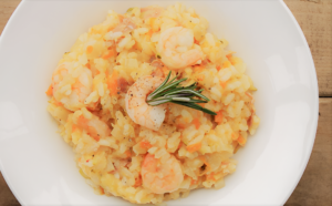 Shrimp risotto