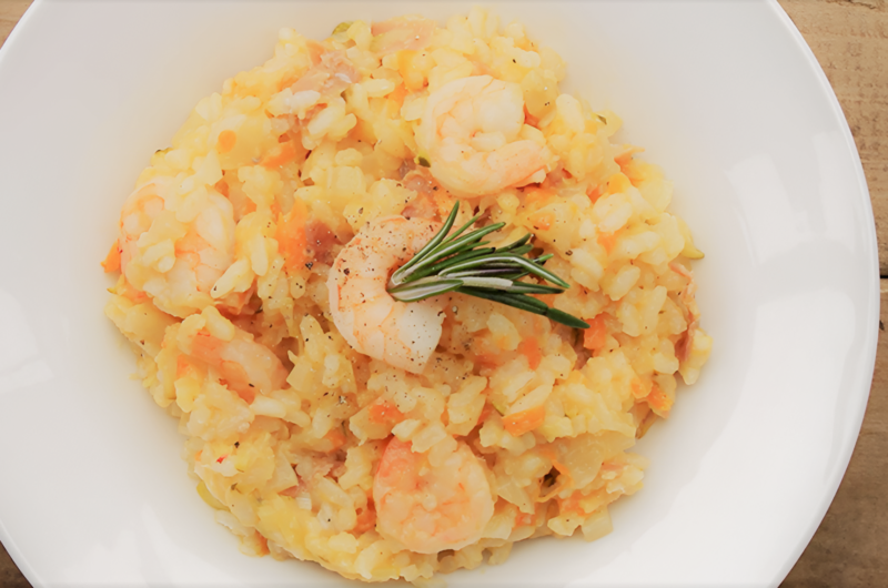 Shrimp risotto