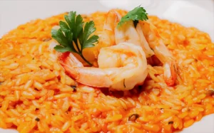 Shrimp risotto