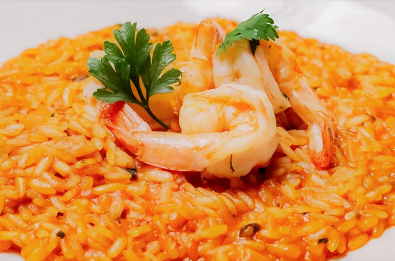 Shrimp risotto