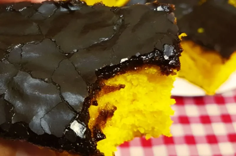 Carrot cake with chocolate icing