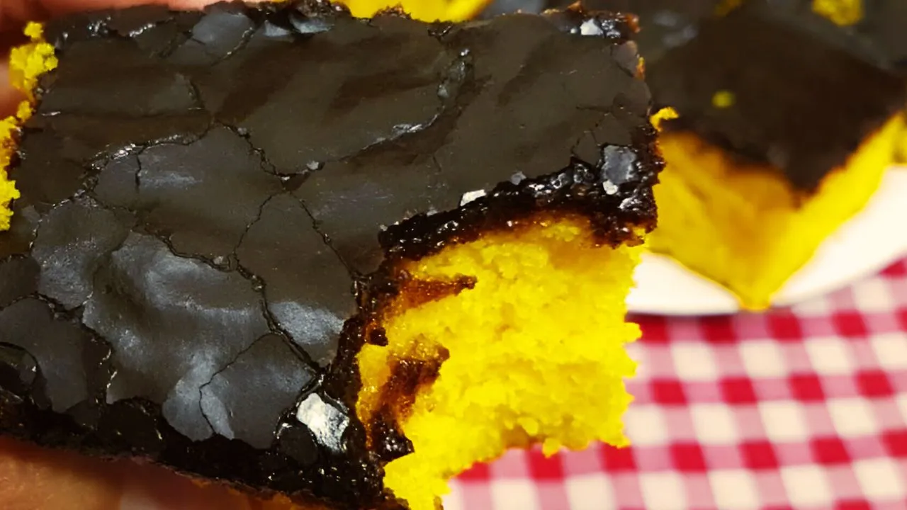 Carrot cake with chocolate icing