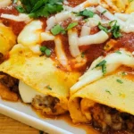 Cooked Ground beef pancake