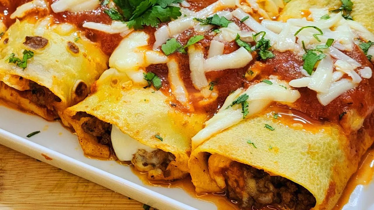 Cooked Ground beef pancake