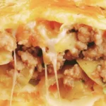 Cooked Ground beef pancake