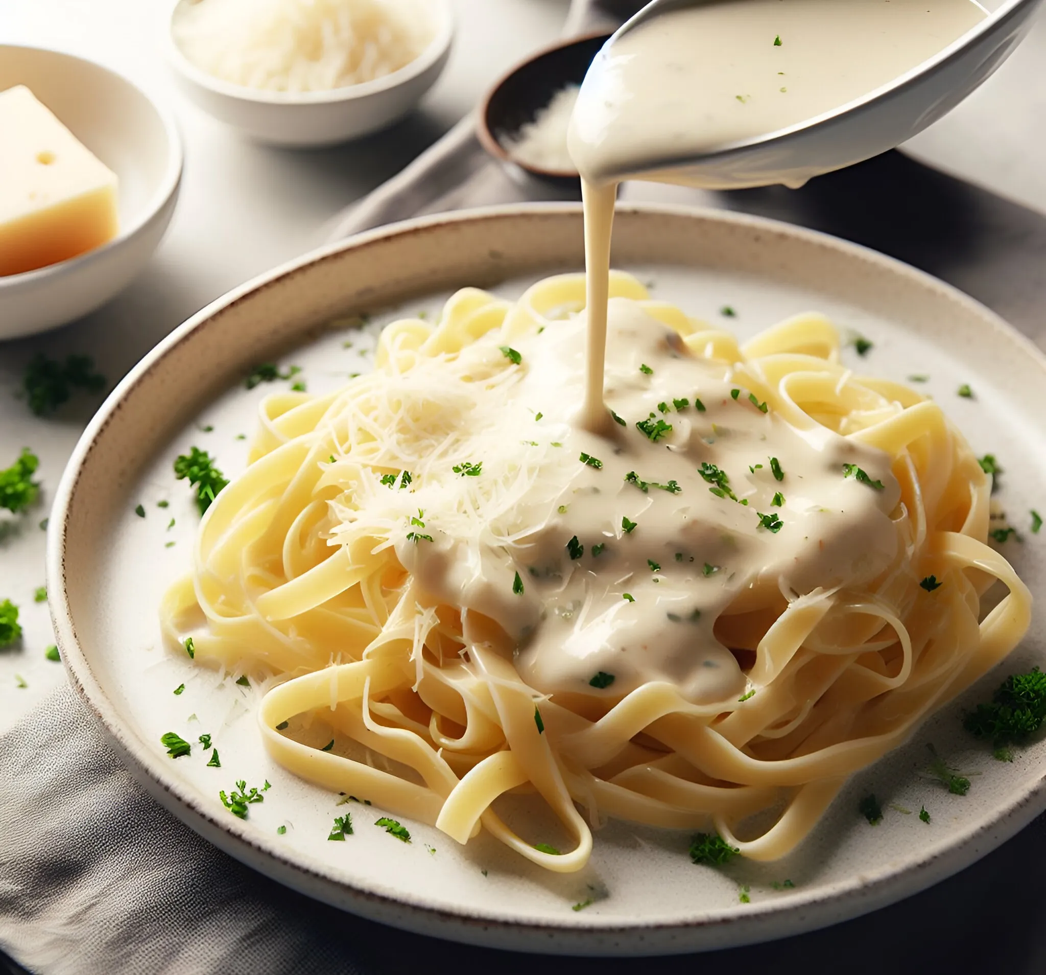 White Sauce with Milk Cream