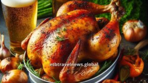 Курица в пивной банке