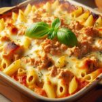 Запеканка из пасты с тунцом