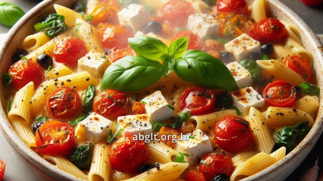 Запеченная паста с сыром фета