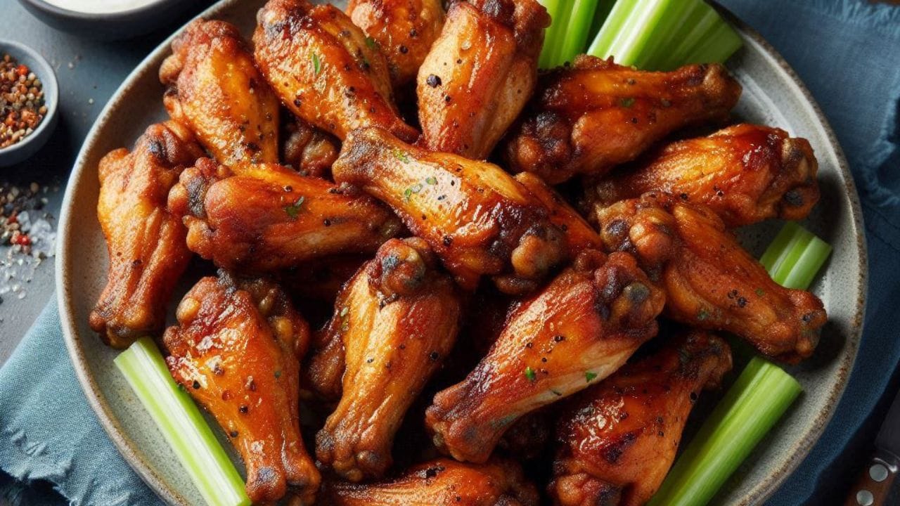 Запеченные куриные крылышки