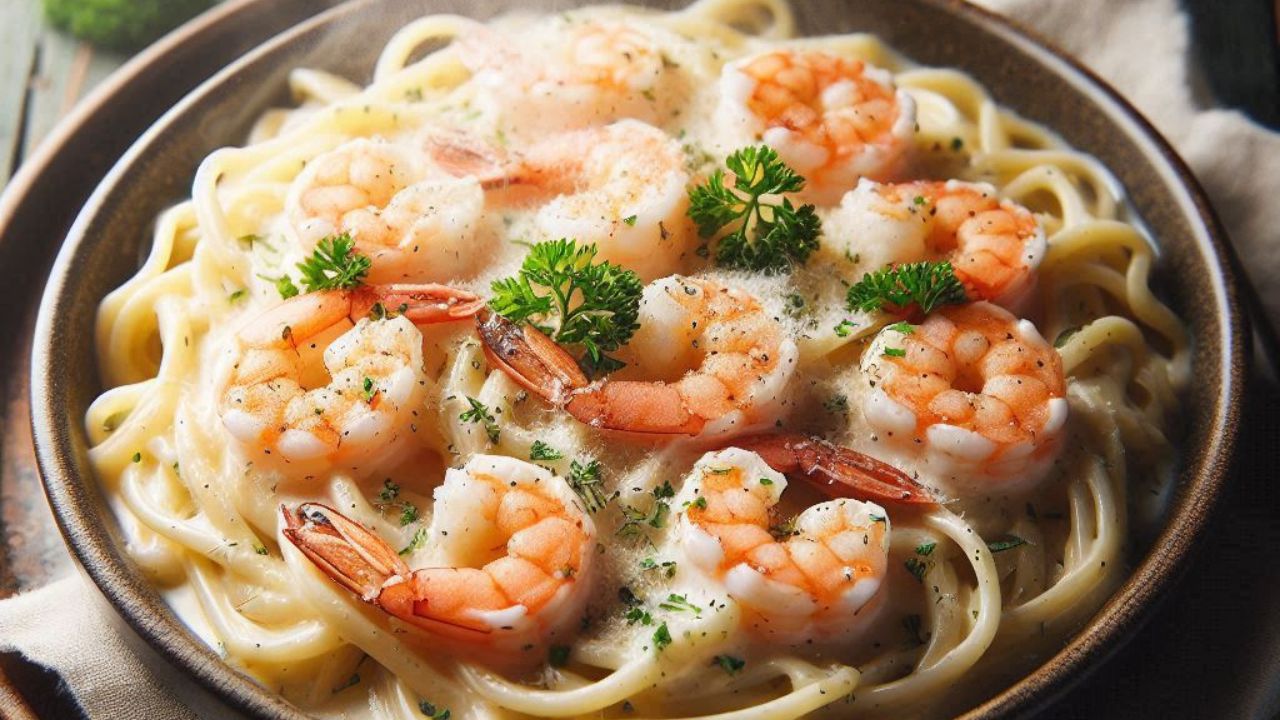 Креветки Альфредо