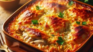 Запеканка из курицы и риса